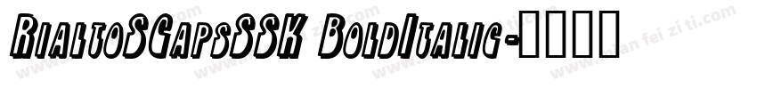 RialtoSCapsSSK BoldItalic字体转换
